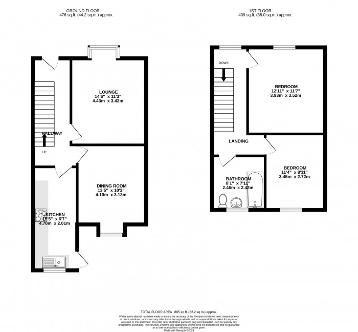 Floorplans For Shaw Street, Swinley, Wigan, WN1 2BQ