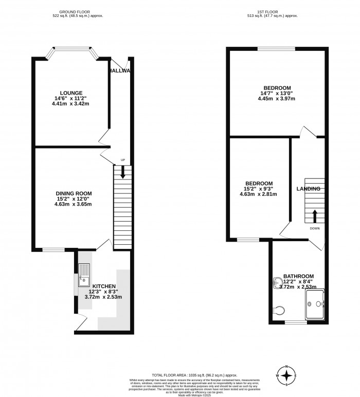 Floorplans For Hodges Street, Springfield, Wigan