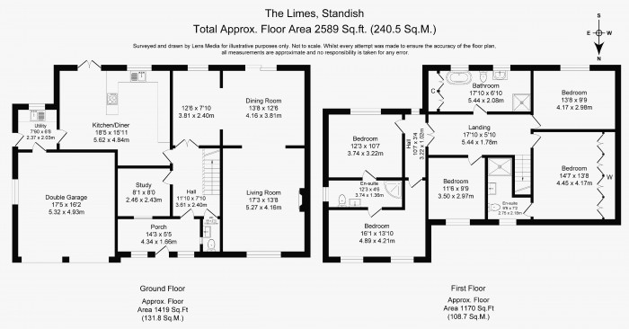 Floorplans For The Limes, Standish, Wigan, WN6 0BJ