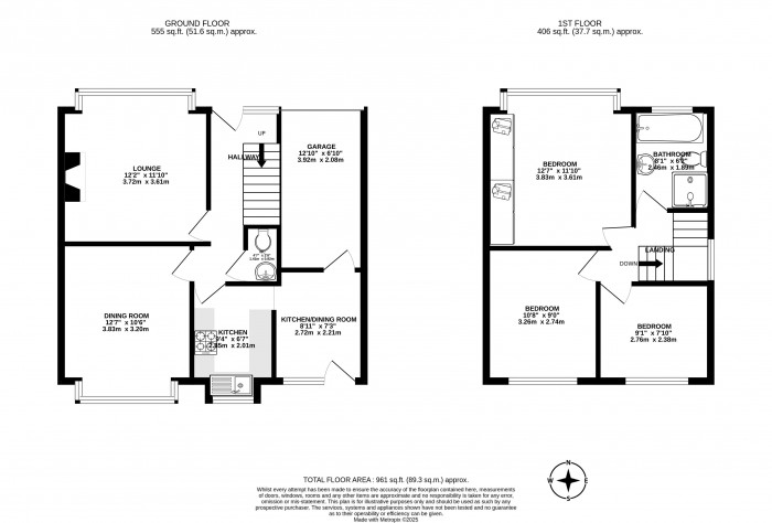 Floorplans For Danesway, Swinley, Wigan