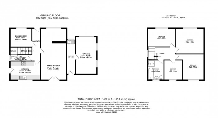 Floorplans For The Rise, Standish Lower Ground, Wigan, WN6 8LL