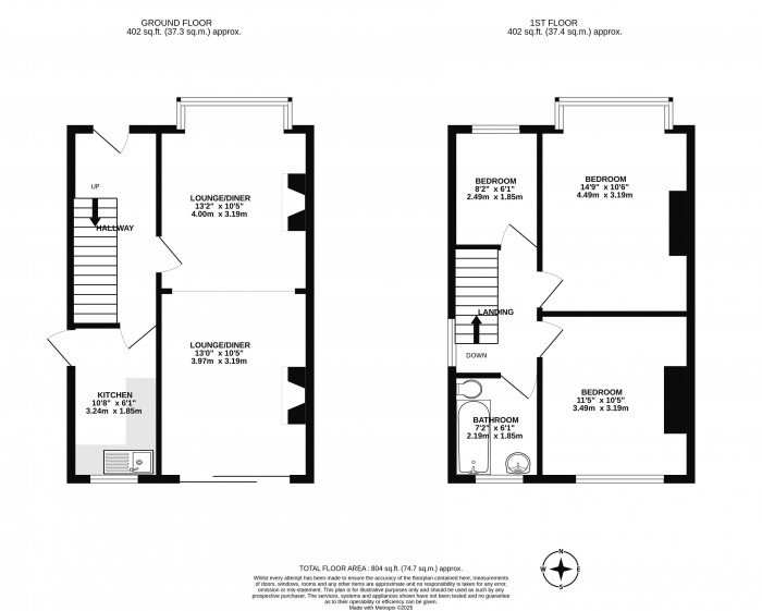 Floorplans For Dawson Avenue, Wigan, WN6 8QN