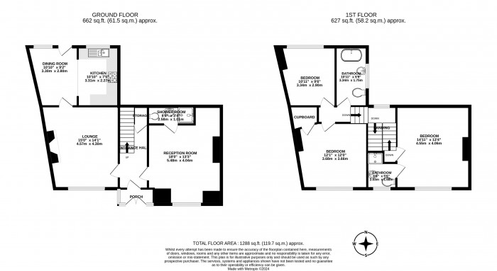 Floorplans For Avondale Road, Swinley, Wigan, WN1 2BE
