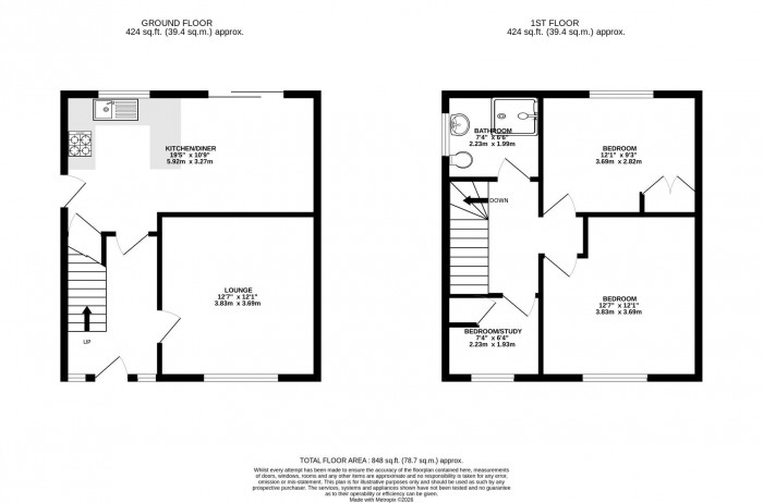 Floorplans For Cale Lane, Aspull, Wigan, WN2 1HB