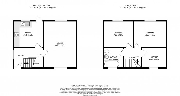 Floorplans For Acacia Crescent, Beech Hill, Wigan, WN6 8QZ