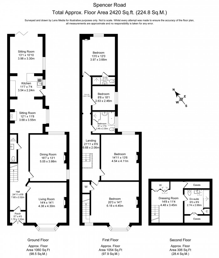 Floorplans For Spencer Road, Whitley, Wigan, WN1 2PW