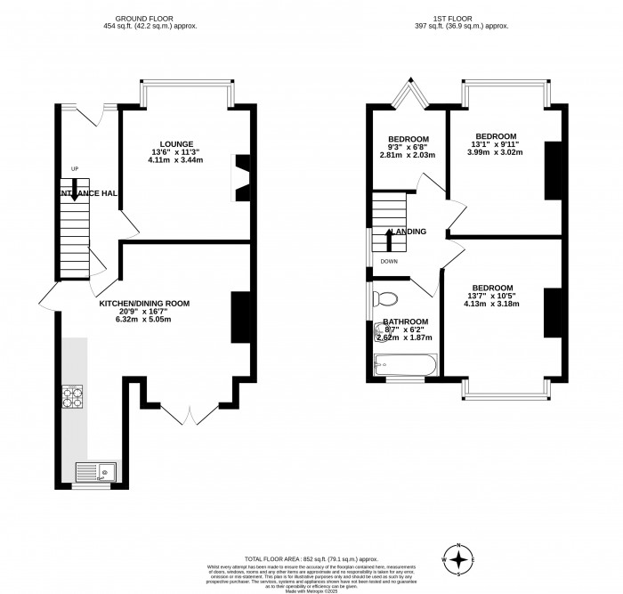 Floorplans For 5 Eskdale Avenue, Wigan, WN1 2HA