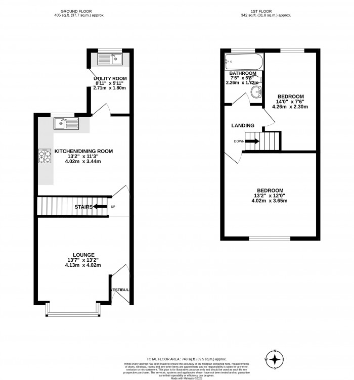 Floorplans For Beech Hall Street, Wigan, WN6 7HX