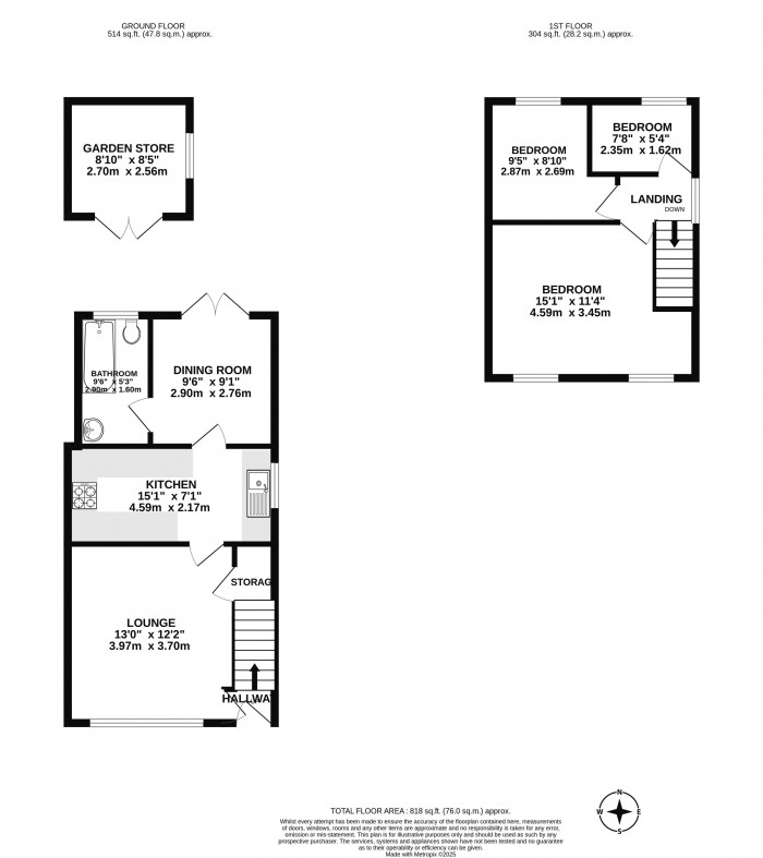 Floorplans For Blackthorn Avenue, Springfield, Wigan