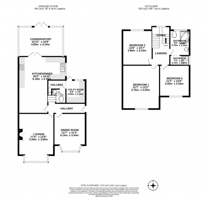 Floorplans For Orrell Road, Orrell, Wigan, WN5 8EZ