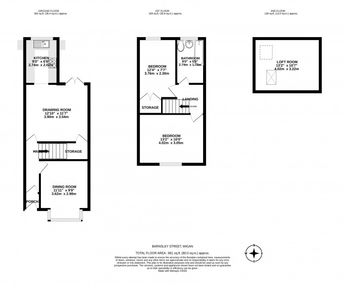Floorplans For Barnsley Street, Wigan