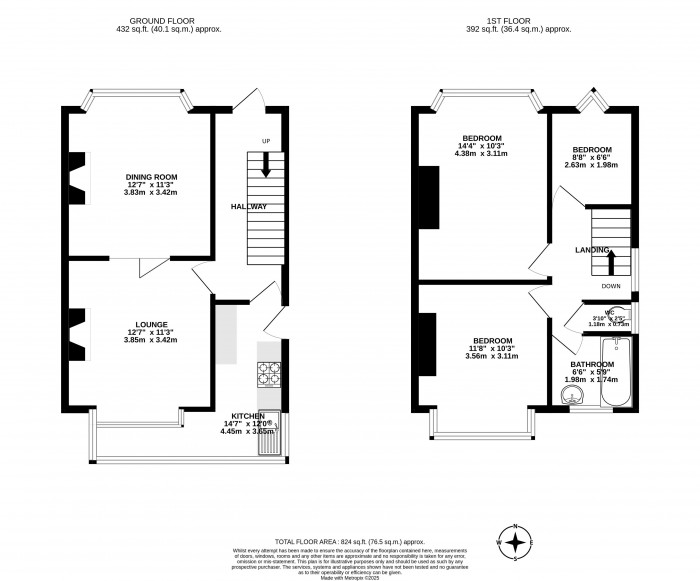 Floorplans For Eskdale Avenue, Wigan, WN1 2HA