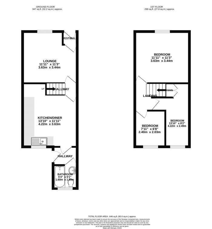 Floorplans For Spring Street, Wigan, WN1 3EX