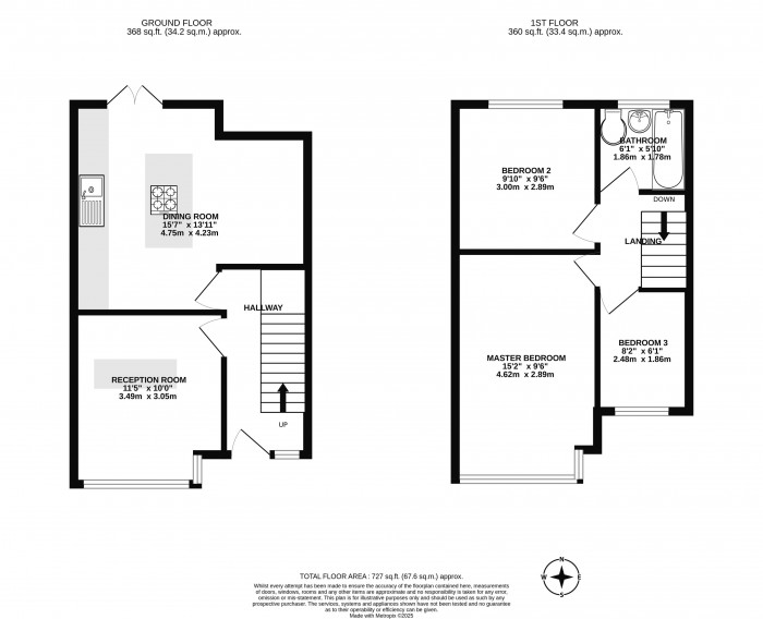 Floorplans For Queensway, Wigan, WN1 2JA