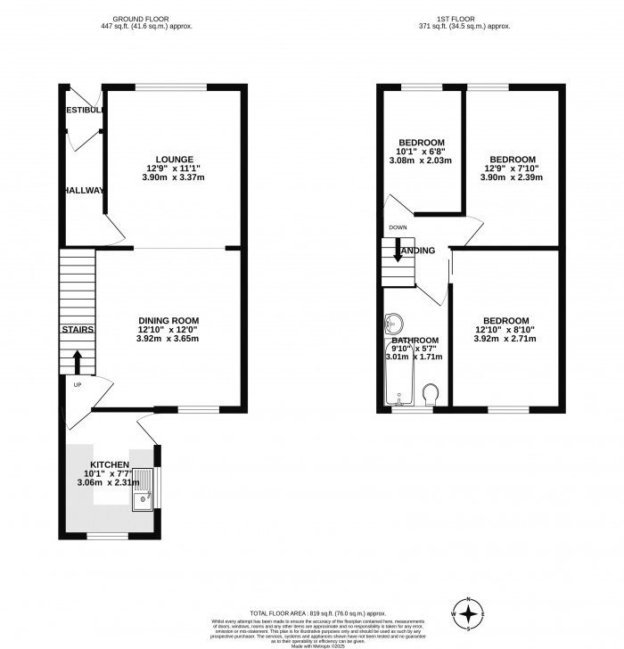 Floorplans For Pagefield Street, Wigan