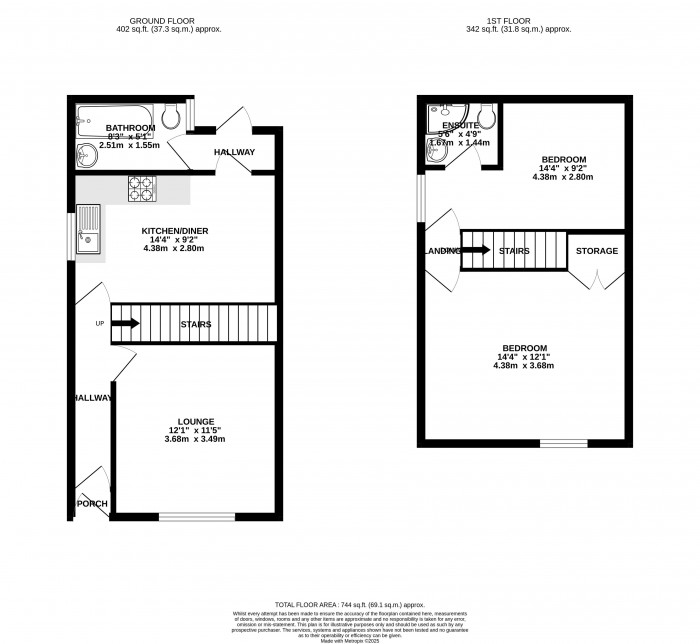 Floorplans For Lancaster Road, Wigan, WN2 3NJ