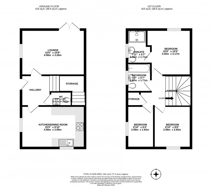 Floorplans For Bakersfield, Aspull, Wigan, WN2 1BU