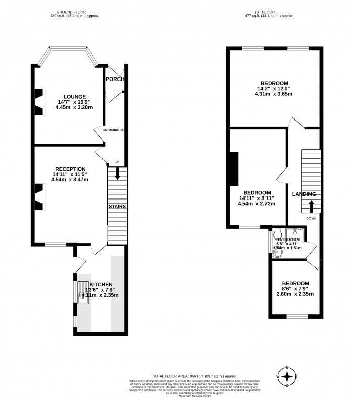 Floorplans For Springfield Road, Wigan, WN6 7BB