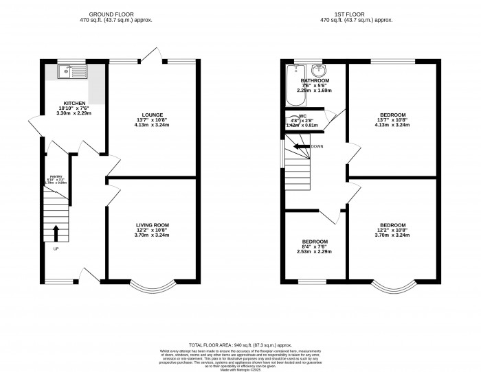 Floorplans For Norbreck Crescent, Wigan, WN6 7RF