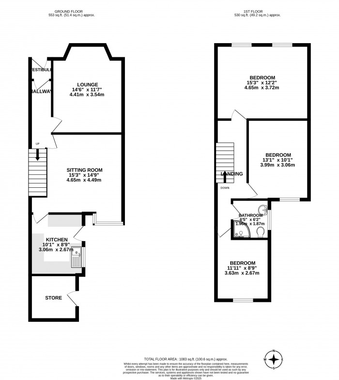 Floorplans For Springfield Road, Wigan, WN6 7AT