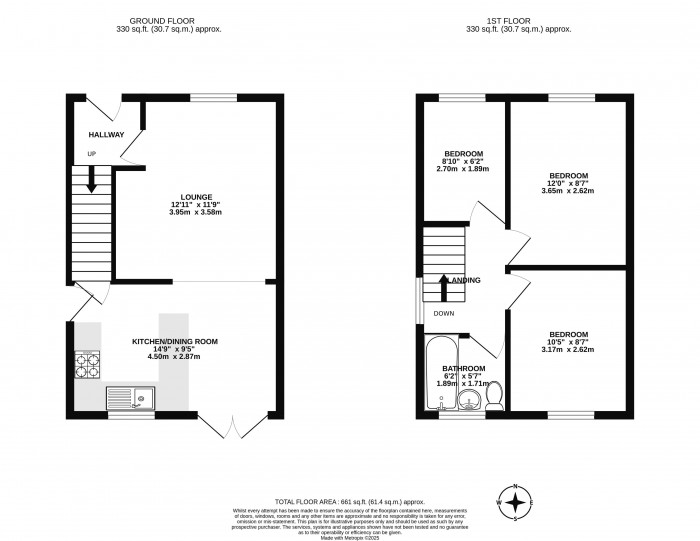 Floorplans For Kirkless Street, Aspull, Wigan, WN2 1EX