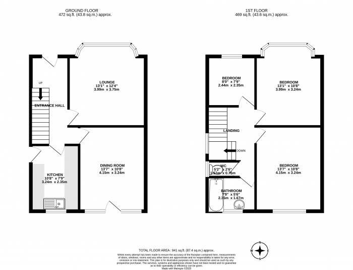 Floorplans For Norbreck Crescent, Springfield, Wigan