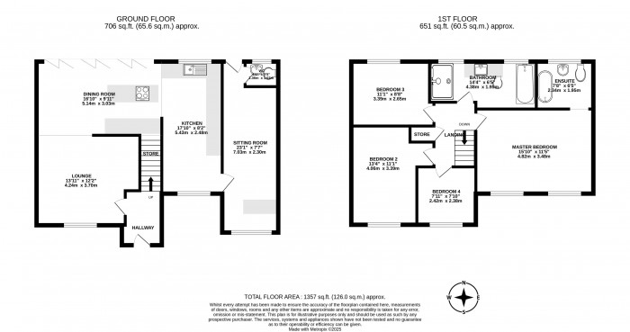 Floorplans For Tenter Drive, Standish, Wigan