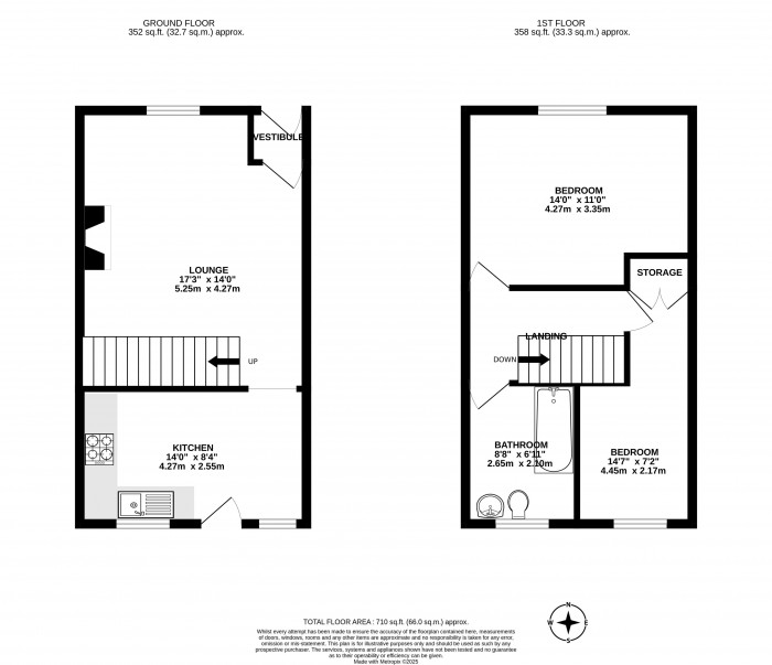 Floorplans For Windermere Street, Wigan, WN1 3NW