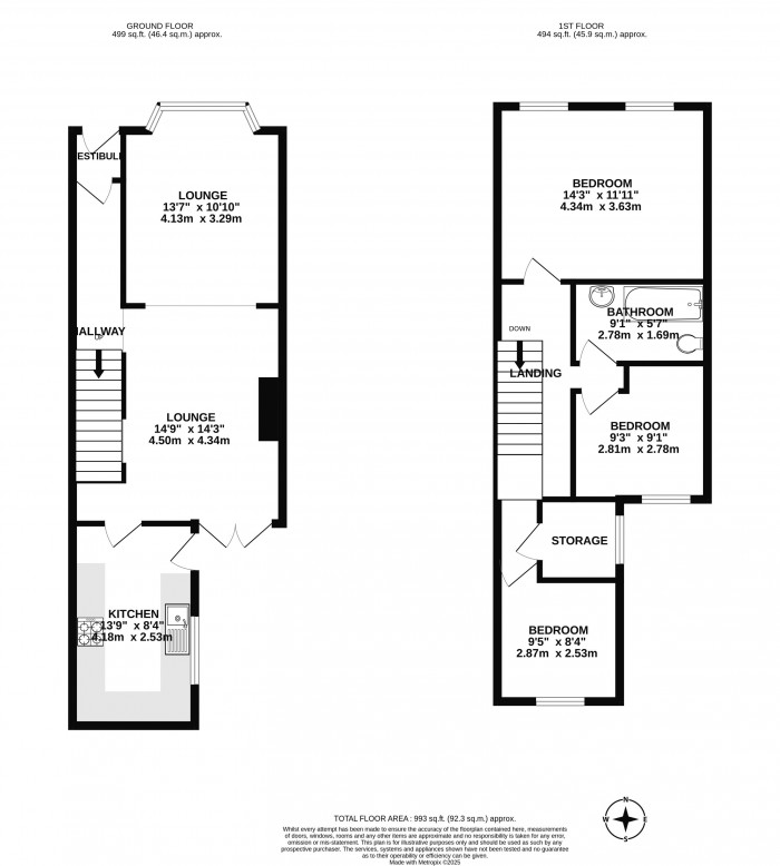 Floorplans For Springfield Road, Wigan, WN6 7BB