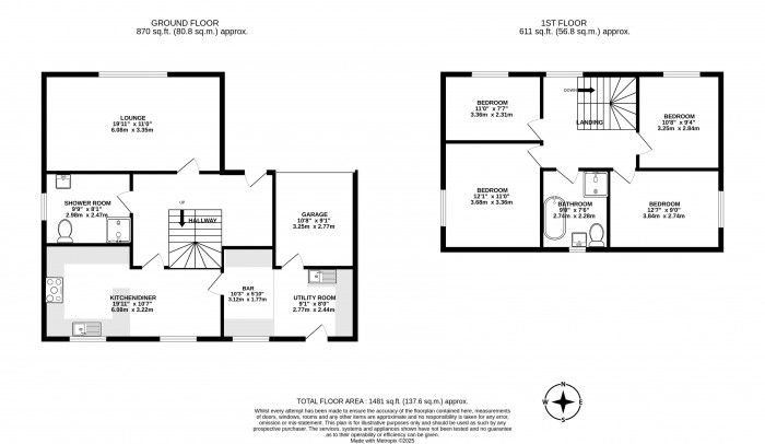 Floorplans For Whitley Crescent, Whitley, Wigan