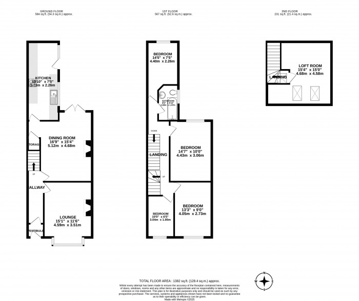 Floorplans For Widdrington Road, Wigan