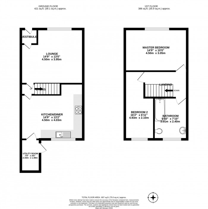Floorplans For Hartley Avenue, Ince, Wigan