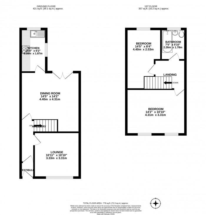 Floorplans For Kendal Street, Wigan, WN6 7DJ