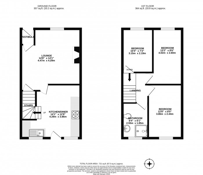 Floorplans For Alfred Street, Wigan