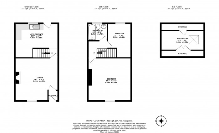 Floorplans For Rose Street, Ince, Wigan