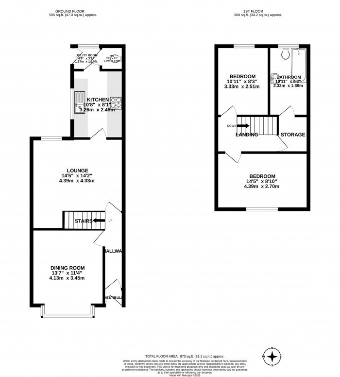 Floorplans For Moore Street, Whelley, Wigan