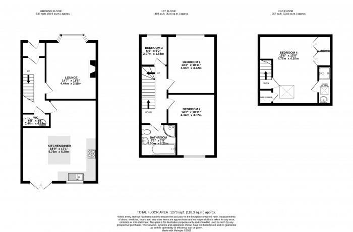 Floorplans For Swinley Lane, Wigan