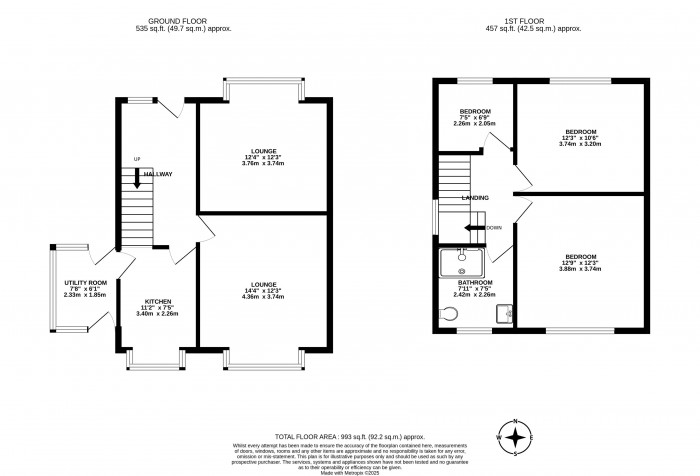 Floorplans For Moore Street, Whelley, Wigan, WN1 3XX