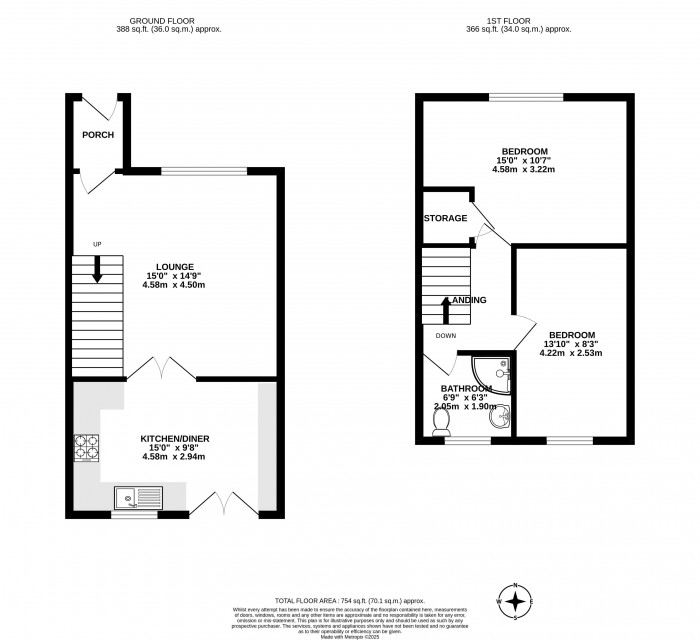 Floorplans For Earl Street, Ince, Wigan