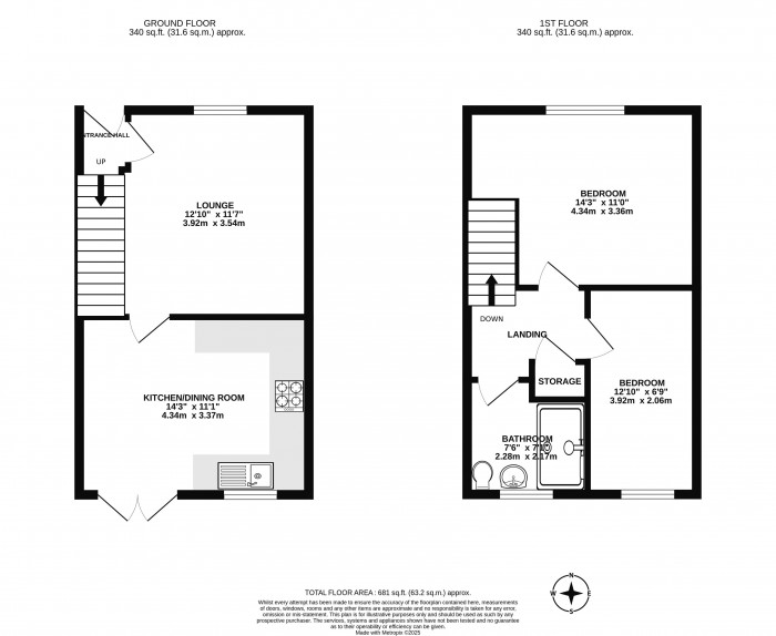Floorplans For Fitzadam Street, Wigan