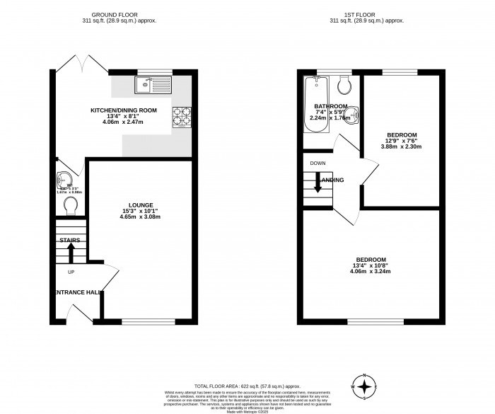 Floorplans For Calder Close, Platt Bridge, Wigan