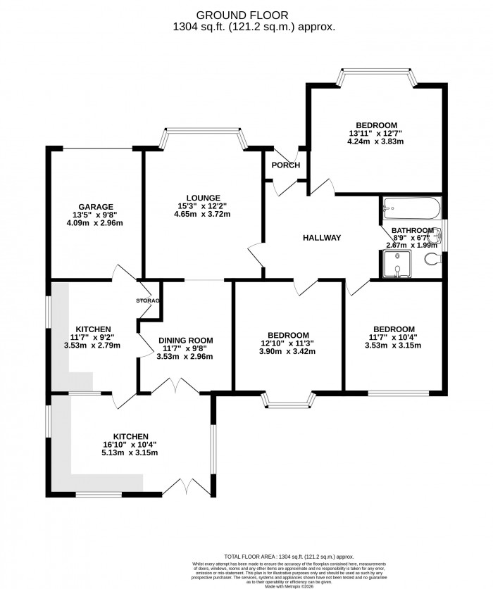 Floorplans For Whitley Crescent, Whitley, Wigan
