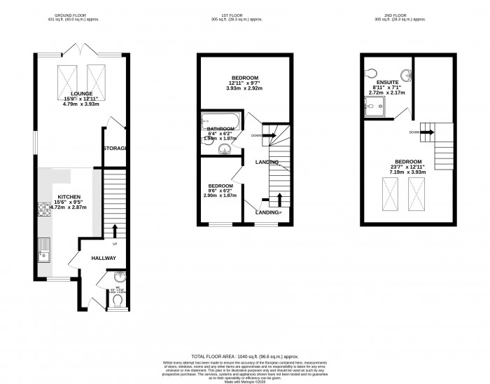 Floorplans For Nixon Phillips Drive, Hindley Green, Wigan