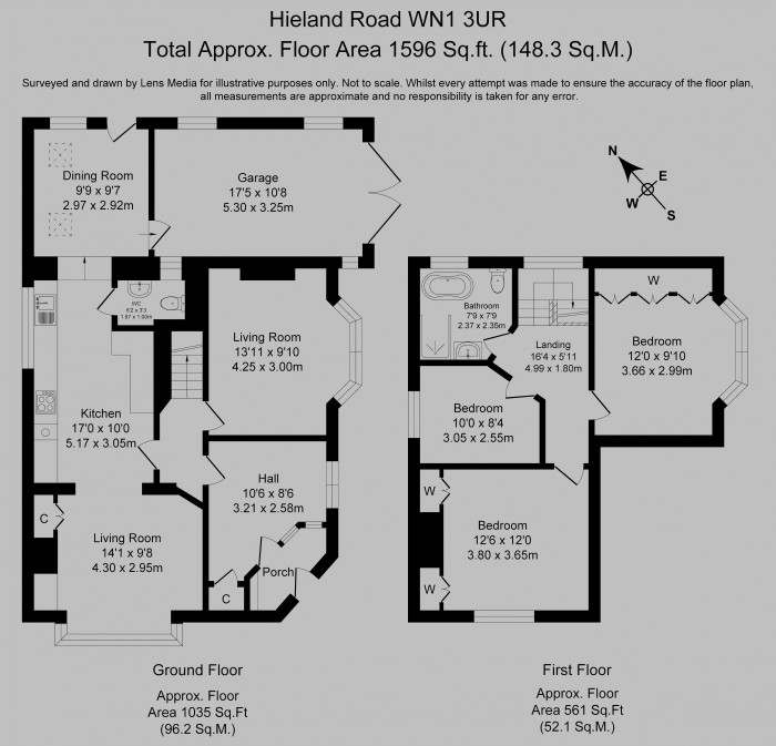 Floorplans For Hieland Road, Wigan