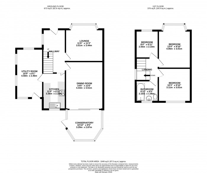 Floorplans For Inglewhite Avenue, Wigan