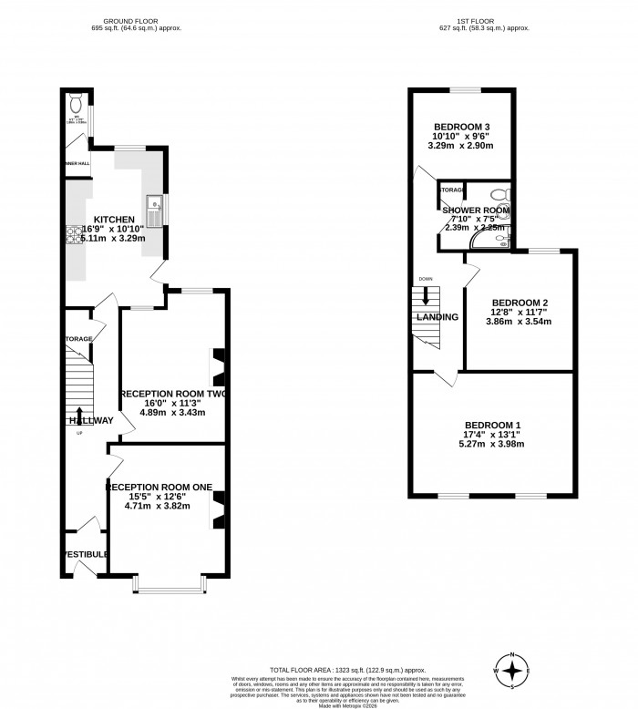 Floorplans For Clifton Crescent, Wigan