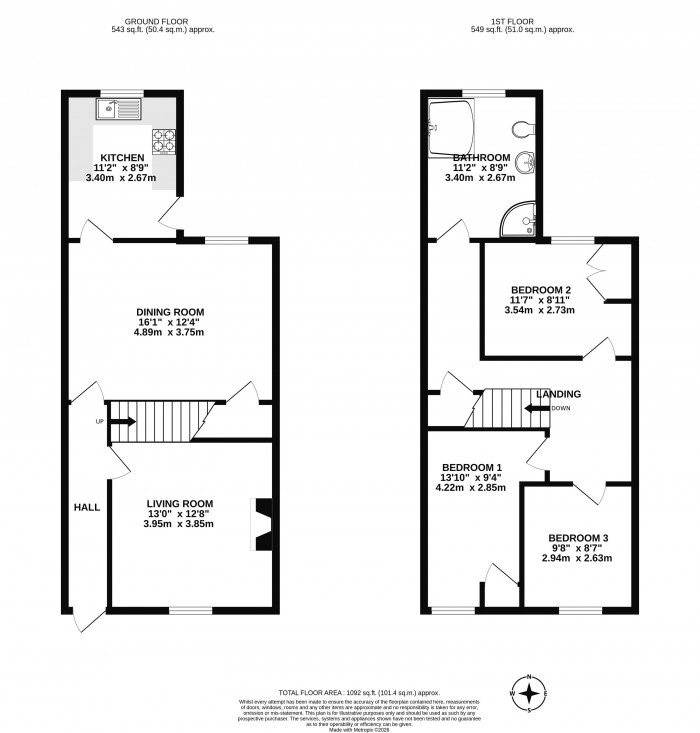 Floorplans For High Street, Little Lever, Bolton