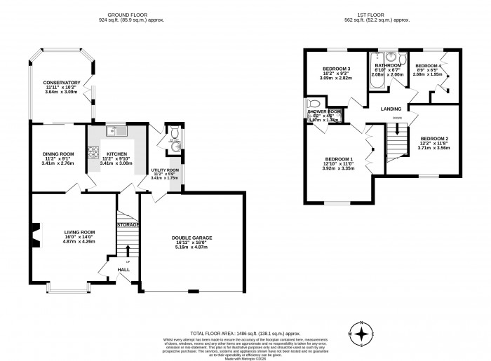 Floorplans For Havenwood Road, Whitley, Wigan