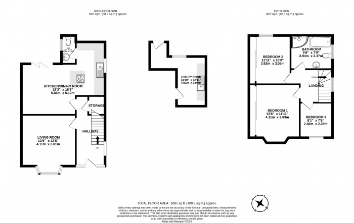 Floorplans For 61 Swinley Road, Wigan