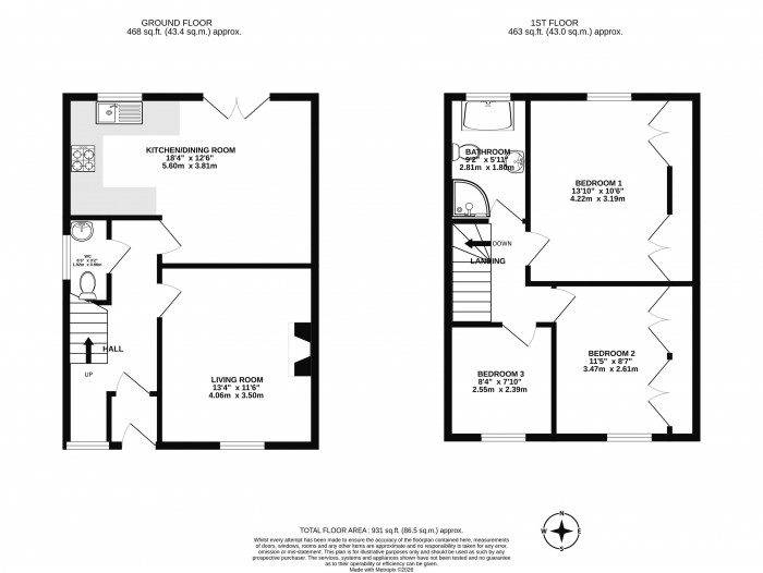 Floorplans For Wrightington Street, Wigan